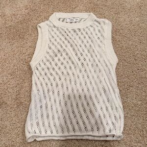 MANGO crochet muscle tank top